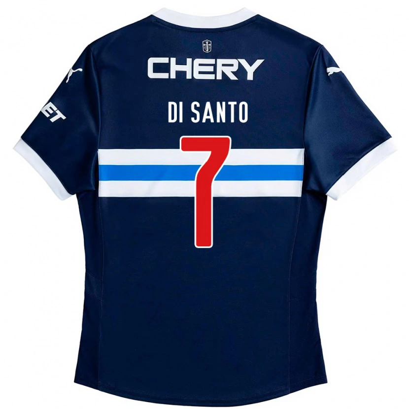 Danxen Homme Maillot Franco Di Santo #7 Bleu Royal Blanc Tenues Extérieur 2025/26 T-Shirt