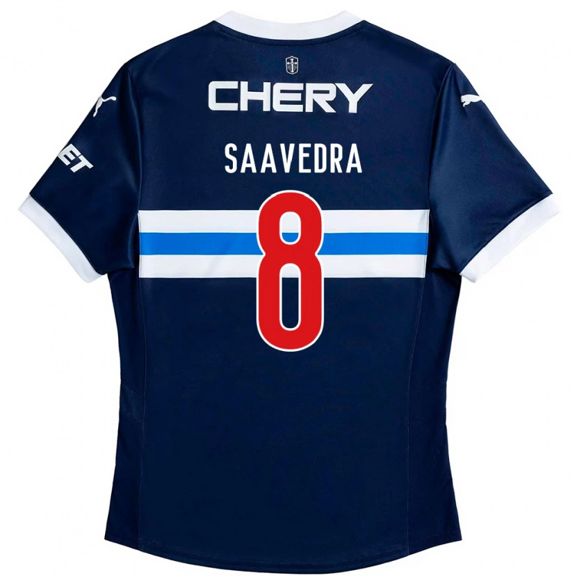 Danxen Homme Maillot Ignacio Saavedra #8 Bleu Royal Blanc Tenues Extérieur 2025/26 T-Shirt