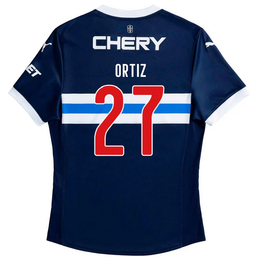 Danxen Homme Maillot Jorge Ortiz #27 Bleu Royal Blanc Tenues Extérieur 2025/26 T-Shirt