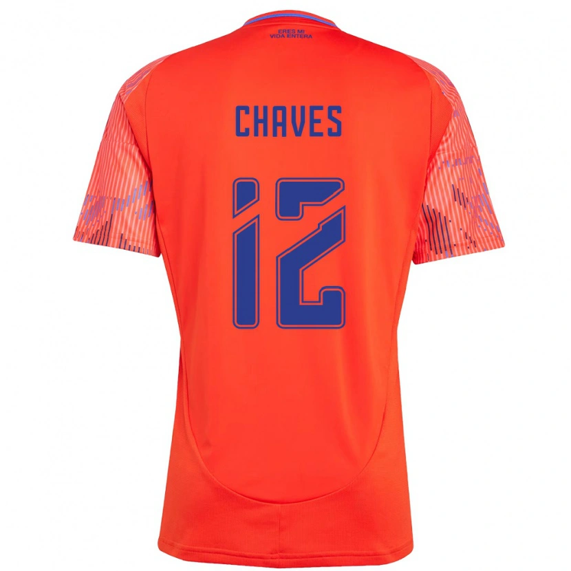 Danxen Homme Maillot Abigail Chaves #12 Orange Rouge Tenues Extérieur 2025/26 T-Shirt