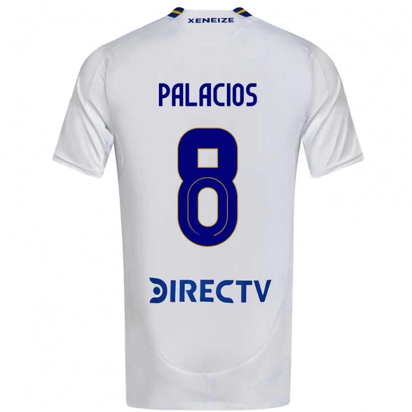 Danxen Homme Maillot Carlos Palacios #8 Blanc Bleu Tenues Extérieur 2025/26 T-Shirt