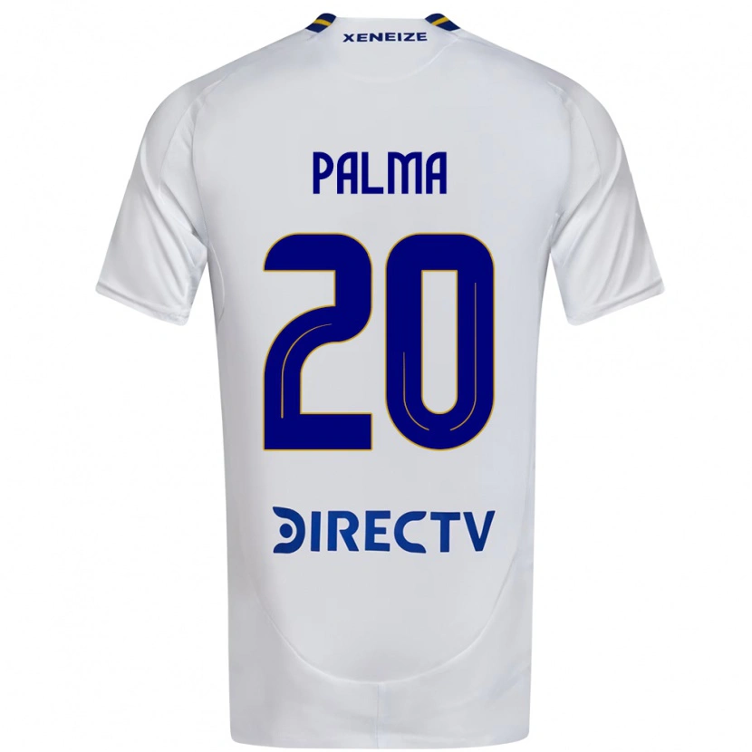 Danxen Homme Maillot Lucas Palma #20 Blanc Bleu Tenues Extérieur 2025/26 T-Shirt