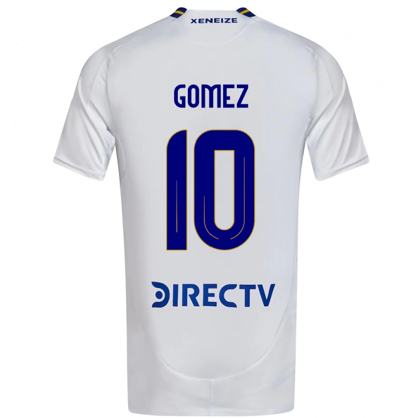 Danxen Homme Maillot Camila Gómez Ares #10 Blanc Bleu Tenues Extérieur 2025/26 T-Shirt
