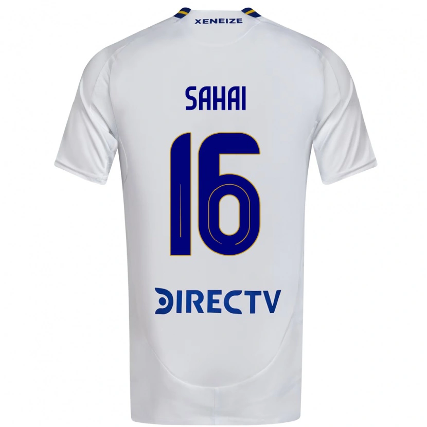 Danxen Homme Maillot Veer Sahai #16 Blanc Bleu Tenues Extérieur 2025/26 T-Shirt