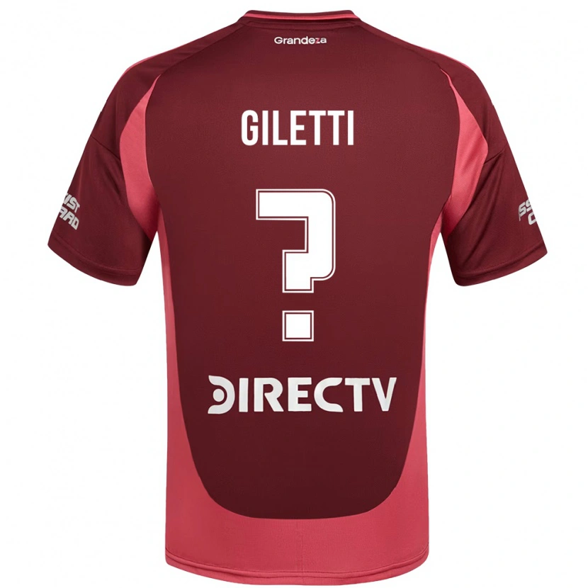 Danxen Homme Maillot Santino Giletti #0 Bordeaux Magenta Tenues Extérieur 2025/26 T-Shirt