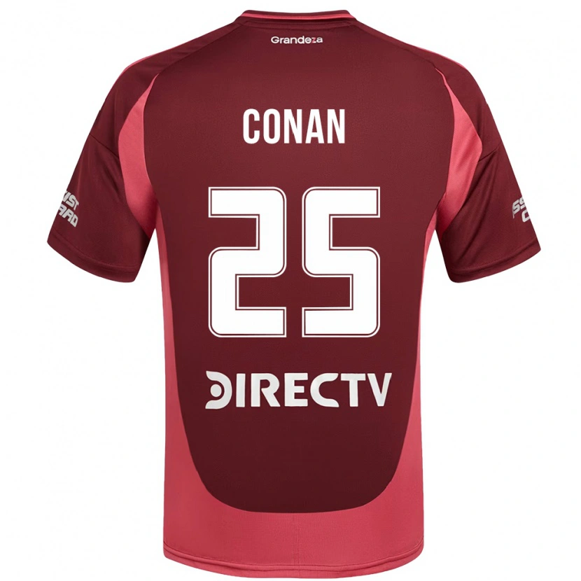 Danxen Homme Maillot Conan Ledesma #25 Bordeaux Magenta Tenues Extérieur 2025/26 T-Shirt