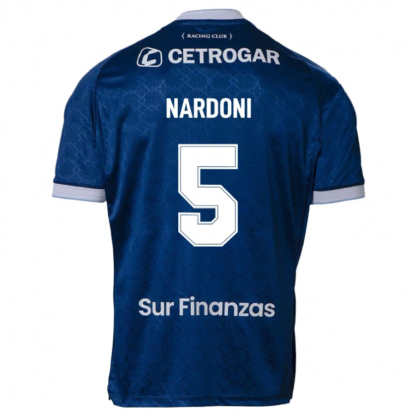 Danxen Homme Maillot Juan Ignacio Nardoni #5 Bleu Ciel Tenues Extérieur 2025/26 T-Shirt