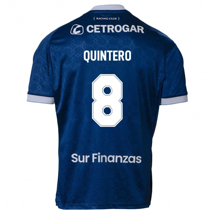 Danxen Homme Maillot Juan Fernando Quintero #8 Bleu Ciel Tenues Extérieur 2025/26 T-Shirt
