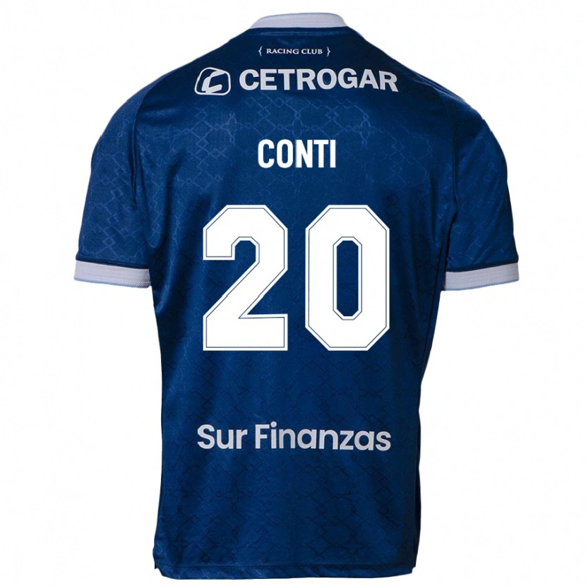 Danxen Homme Maillot Germán Conti #20 Bleu Ciel Tenues Extérieur 2025/26 T-Shirt