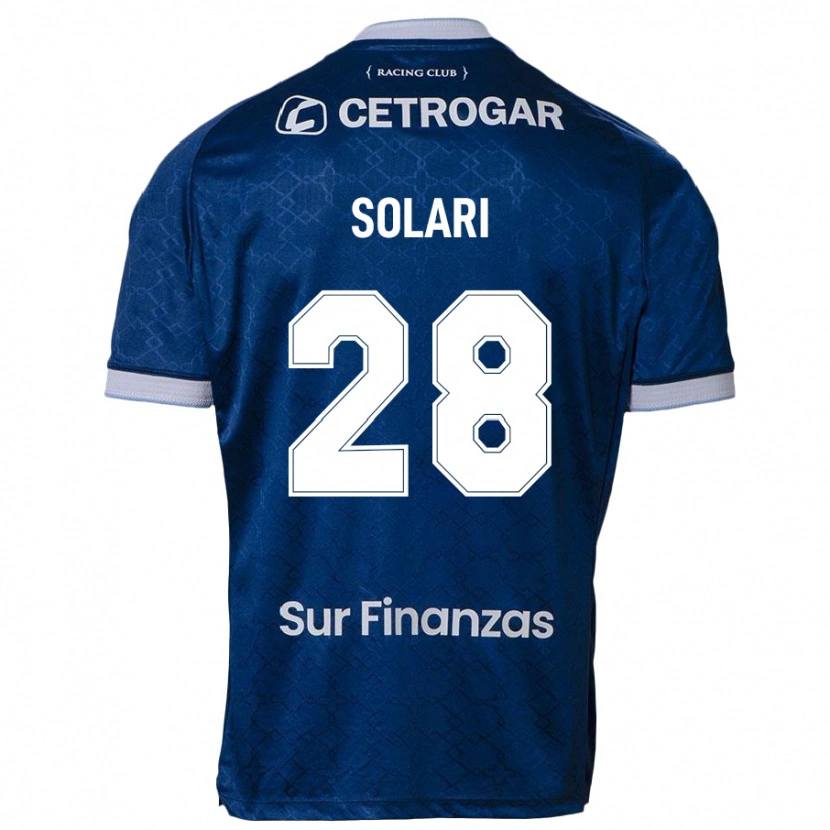 Danxen Homme Maillot Santiago Solari #28 Bleu Foncé Tenues Extérieur 2025/26 T-Shirt