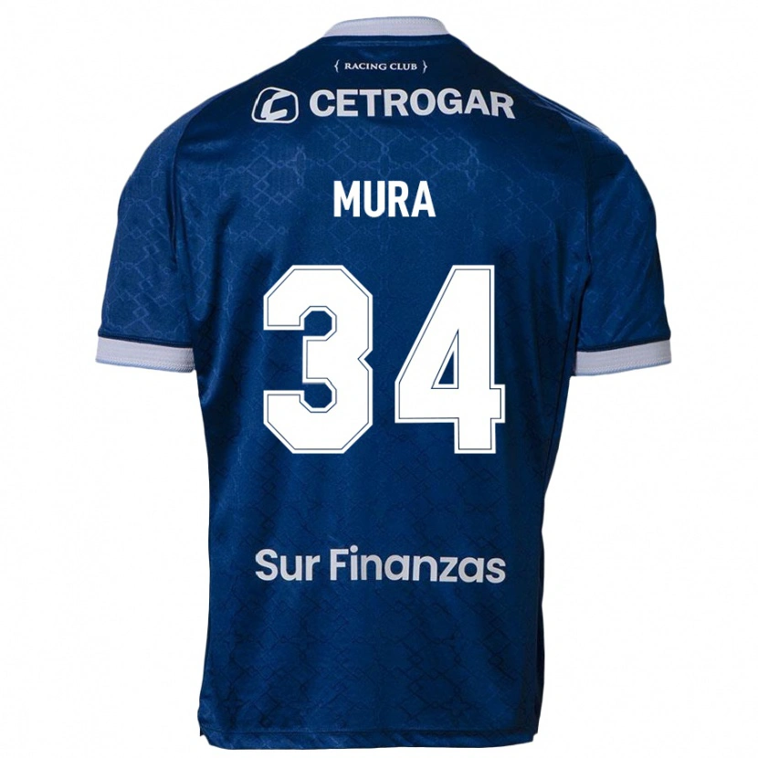 Danxen Homme Maillot Facundo Mura #34 Bleu Foncé Tenues Extérieur 2025/26 T-Shirt