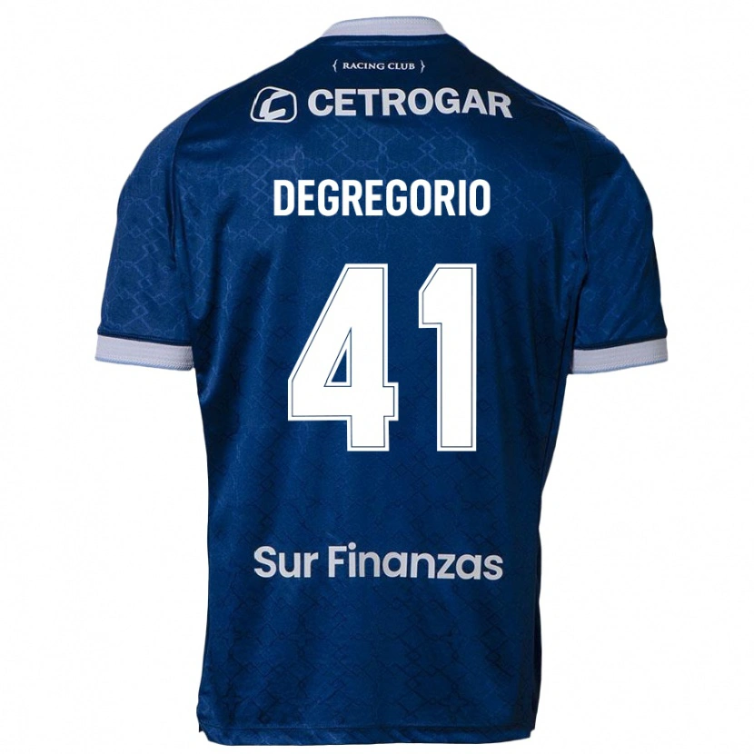 Danxen Homme Maillot Ramiro Degregorio #41 Bleu Foncé Tenues Extérieur 2025/26 T-Shirt