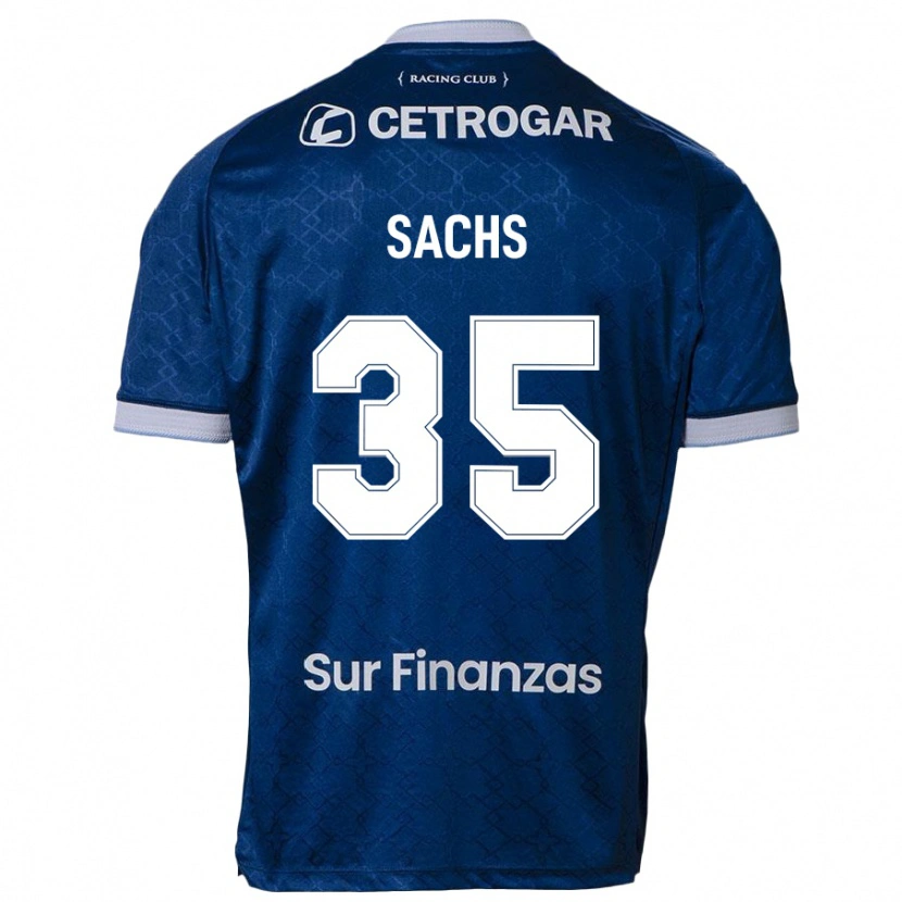 Danxen Homme Maillot Adriana Sachs #35 Bleu Ciel Tenues Extérieur 2025/26 T-Shirt