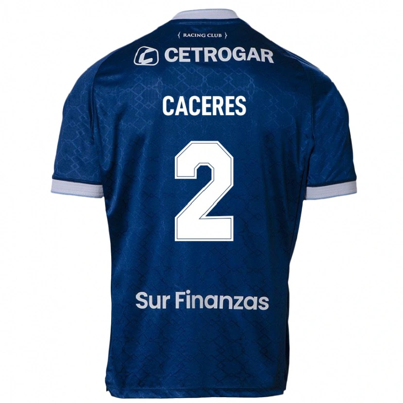 Danxen Homme Maillot Juan Jose Caceres #2 Bleu Ciel Tenues Extérieur 2025/26 T-Shirt