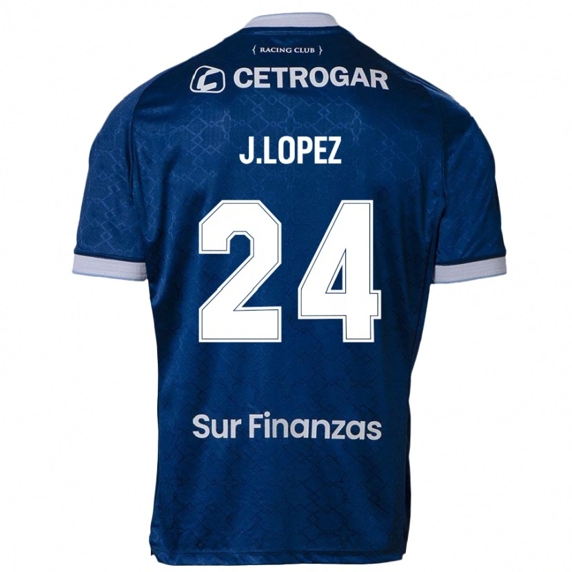 Danxen Homme Maillot Julian Lopez #24 Bleu Foncé Tenues Extérieur 2025/26 T-Shirt