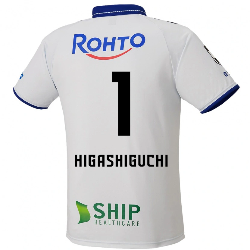 Danxen Homme Maillot Masaaki Higashiguchi #1 Bleu Blanc Noir Tenues Extérieur 2025/26 T-Shirt