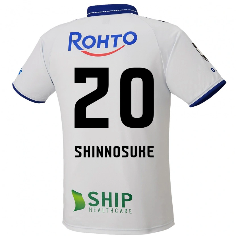 Danxen Homme Maillot Shinnosuke Nakatani #20 Blanc Bleu Noir Tenues Extérieur 2025/26 T-Shirt