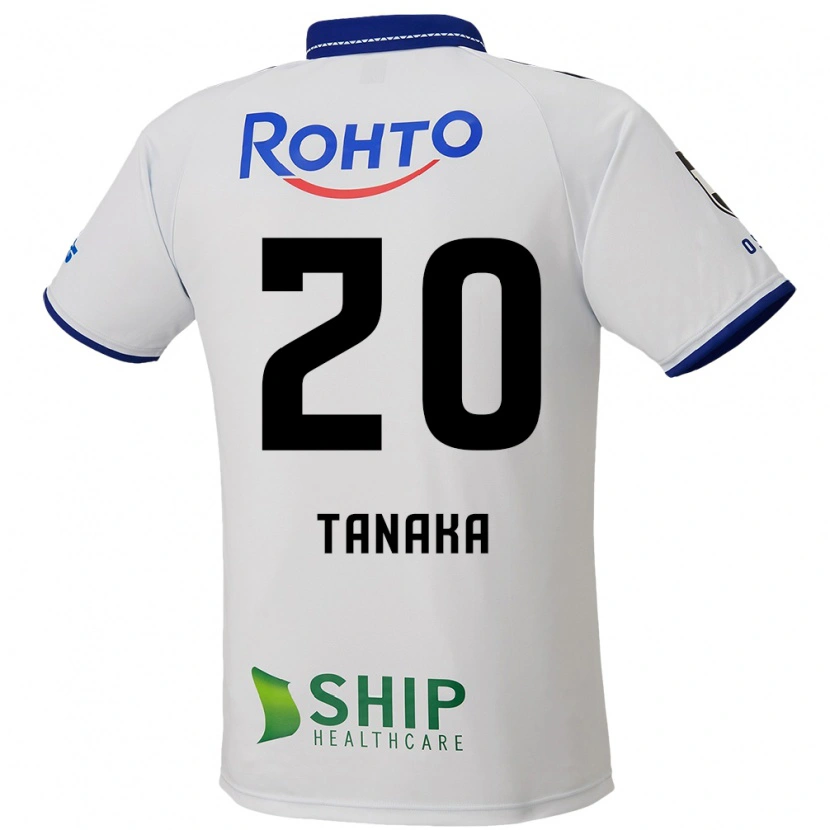 Danxen Homme Maillot Hyoga Tanaka #20 Blanc Bleu Noir Tenues Extérieur 2025/26 T-Shirt