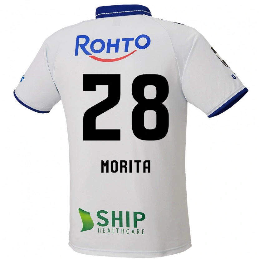 Danxen Homme Maillot Masahiro Morita #28 Bleu Blanc Noir Tenues Extérieur 2025/26 T-Shirt