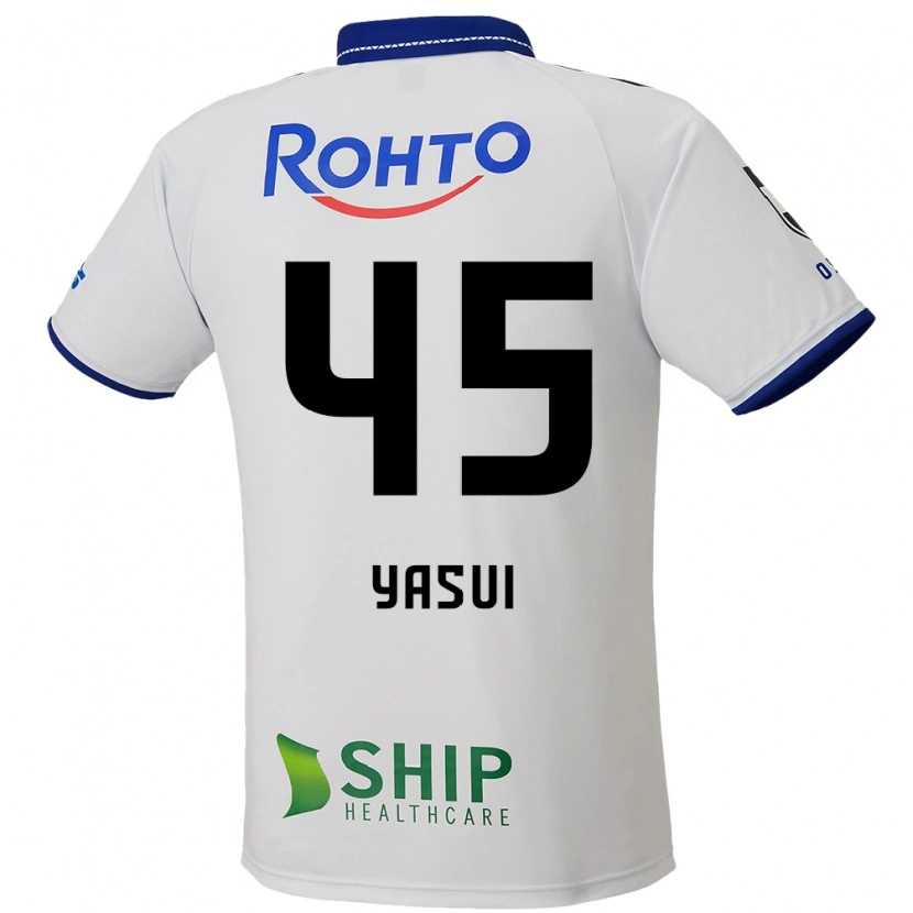 Danxen Homme Maillot Tsukasa Yasui #45 Blanc Bleu Noir Tenues Extérieur 2025/26 T-Shirt
