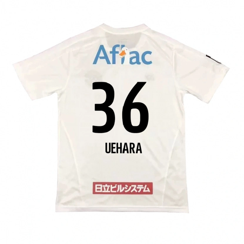 Danxen Homme Maillot Reo Uehara #36 Noir Jaune Tenues Extérieur 2025/26 T-Shirt