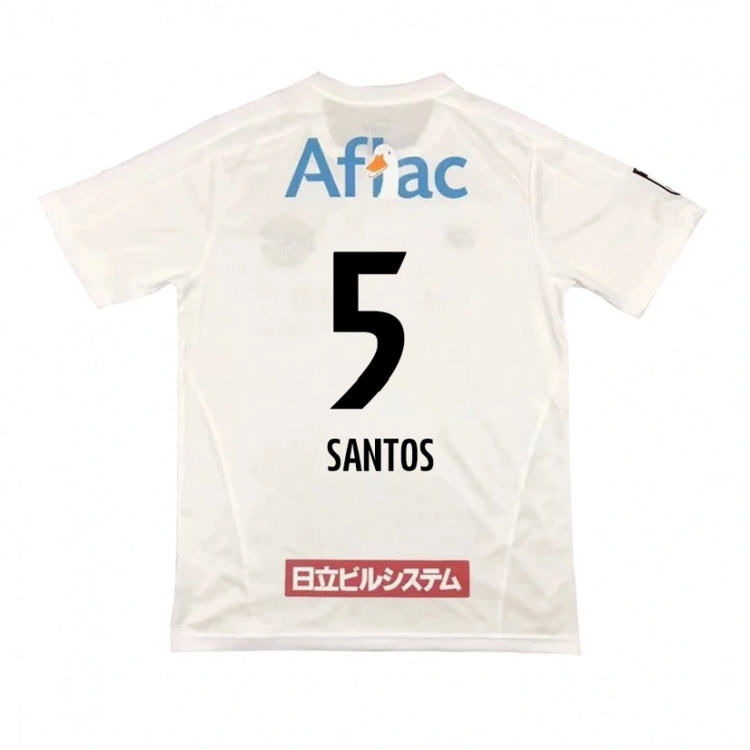 Danxen Homme Maillot Emerson Santos #5 Gris Clair Beige Tenues Extérieur 2025/26 T-Shirt