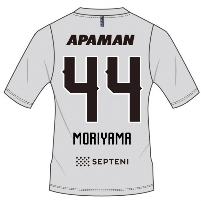 Danxen Homme Maillot Kimiya Moriyama #44 Gris Clair Tenues Extérieur 2025/26 T-Shirt