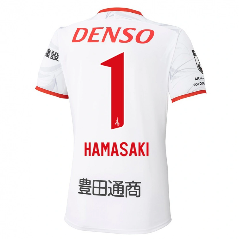 Danxen Homme Maillot Shiki Hamasaki #1 Rouge Jaune Tenues Extérieur 2025/26 T-Shirt
