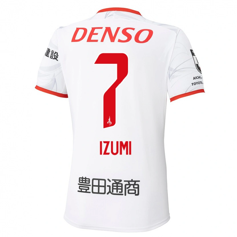 Danxen Homme Maillot Ryuji Izumi #7 Rouge Jaune Tenues Extérieur 2025/26 T-Shirt