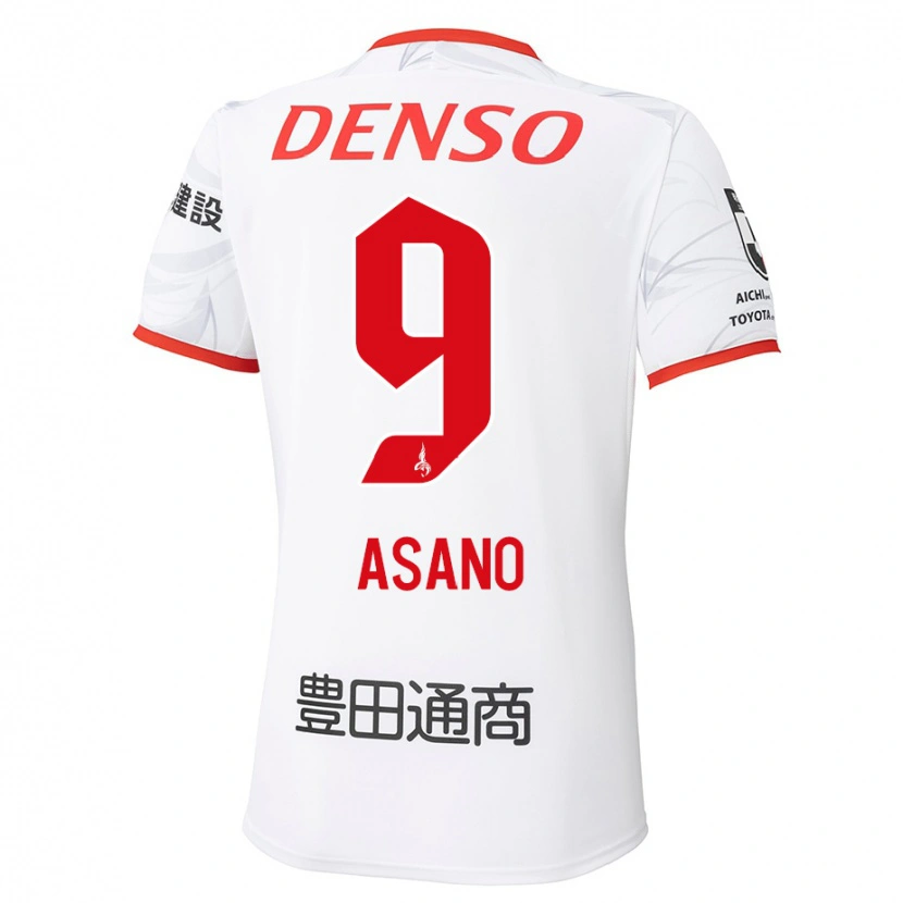 Danxen Homme Maillot Yuya Asano #9 Rouge Jaune Tenues Extérieur 2025/26 T-Shirt