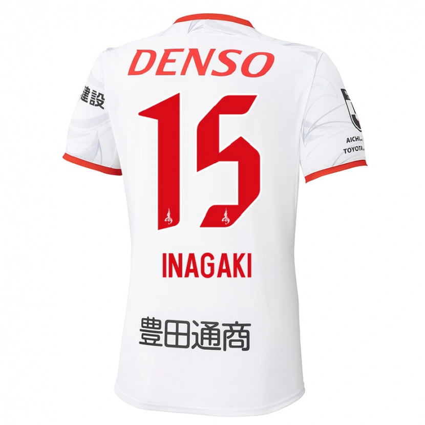 Danxen Homme Maillot Sho Inagaki #15 Rouge Jaune Tenues Extérieur 2025/26 T-Shirt