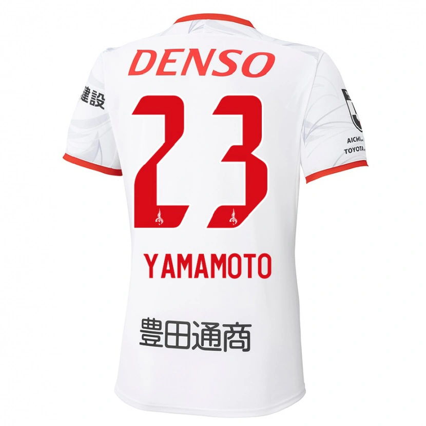 Danxen Homme Maillot Haruki Yamamoto #23 Rouge Jaune Tenues Extérieur 2025/26 T-Shirt