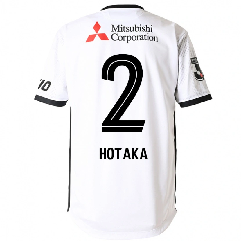 Danxen Homme Maillot Hotaka Nakamura #2 Blanc Noir Tenues Extérieur 2025/26 T-Shirt