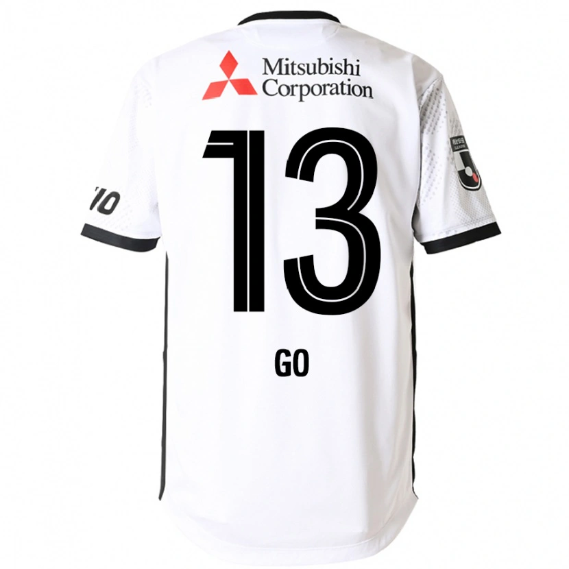 Danxen Homme Maillot Go Hatano #13 Blanc Noir Tenues Extérieur 2025/26 T-Shirt