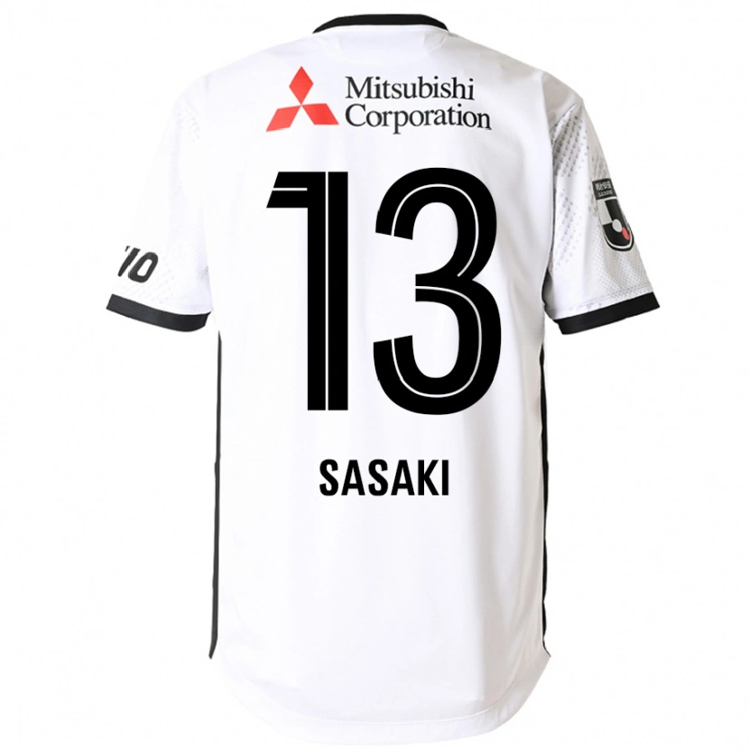 Danxen Homme Maillot Shoei Sasaki #13 Blanc Noir Tenues Extérieur 2025/26 T-Shirt