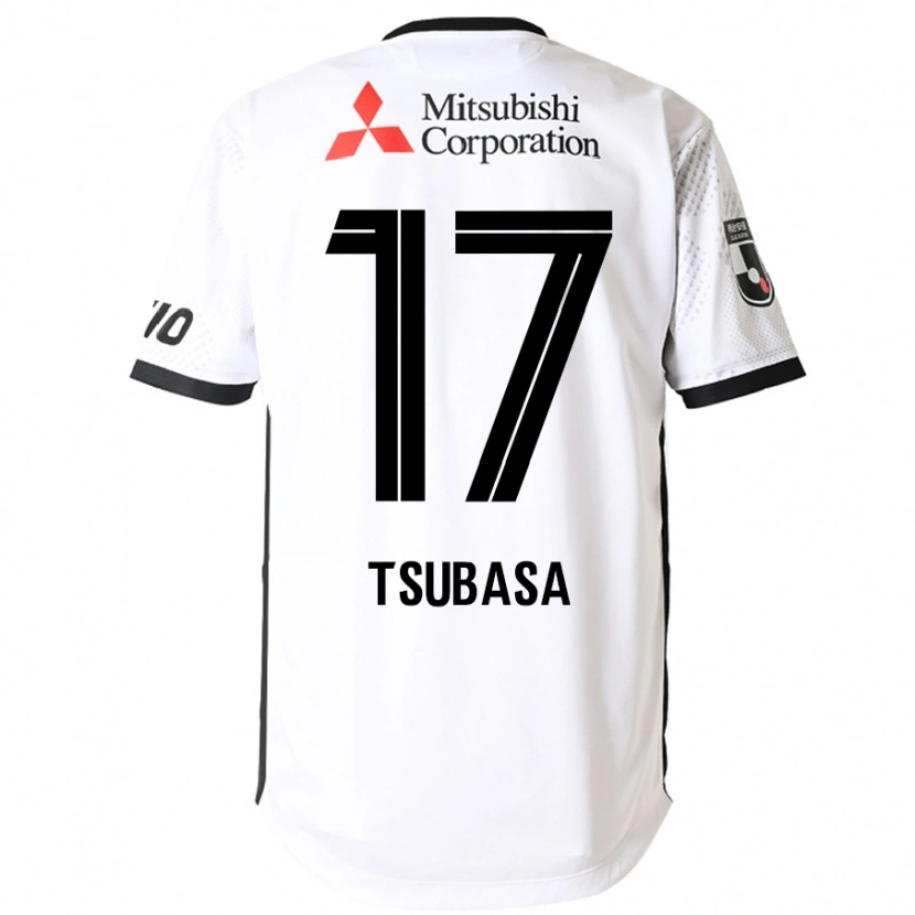 Danxen Homme Maillot Tsubasa Terayama #17 Blanc Noir Tenues Extérieur 2025/26 T-Shirt