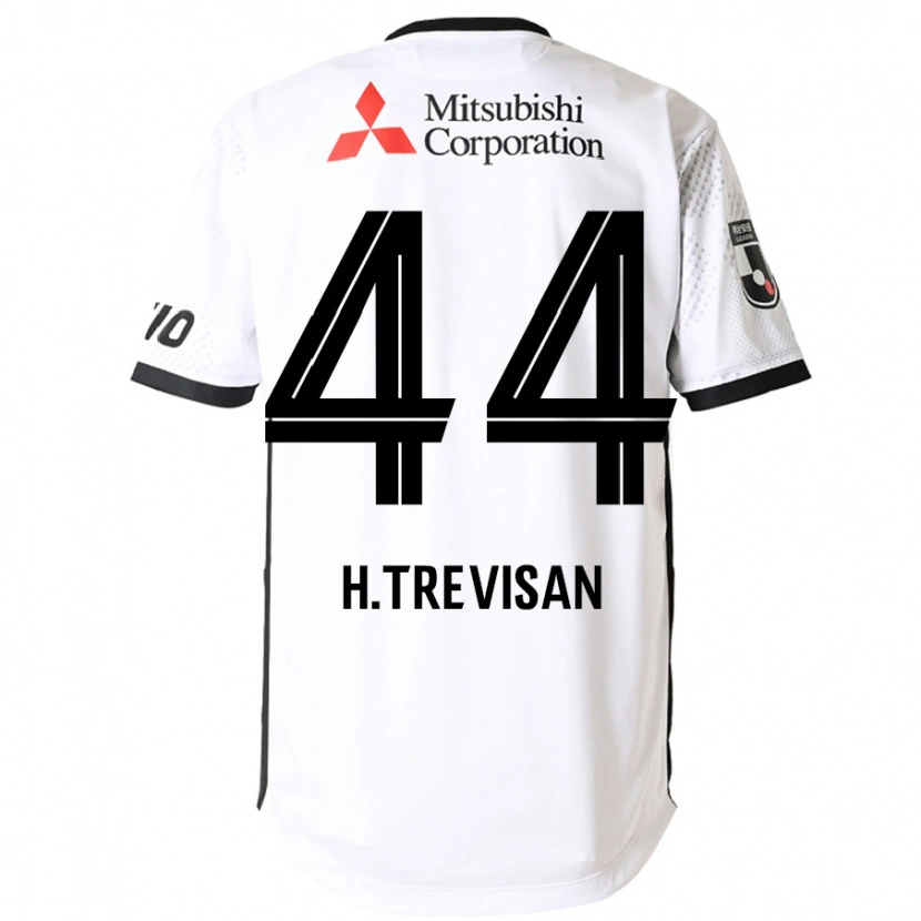 Danxen Homme Maillot Henrique Trevisan #44 Blanc Noir Tenues Extérieur 2025/26 T-Shirt