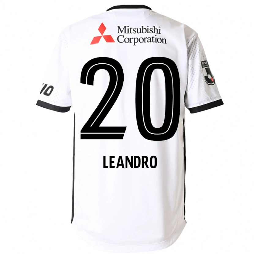 Danxen Homme Maillot Leandro #20 Blanc Noir Tenues Extérieur 2025/26 T-Shirt