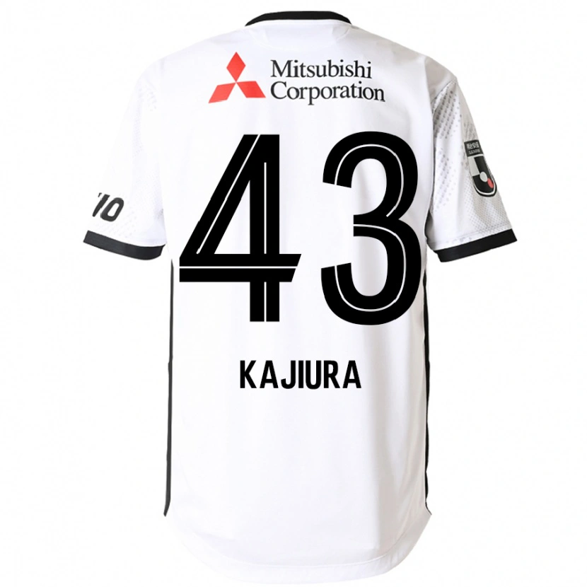 Danxen Homme Maillot Yuki Kajiura #43 Blanc Noir Tenues Extérieur 2025/26 T-Shirt