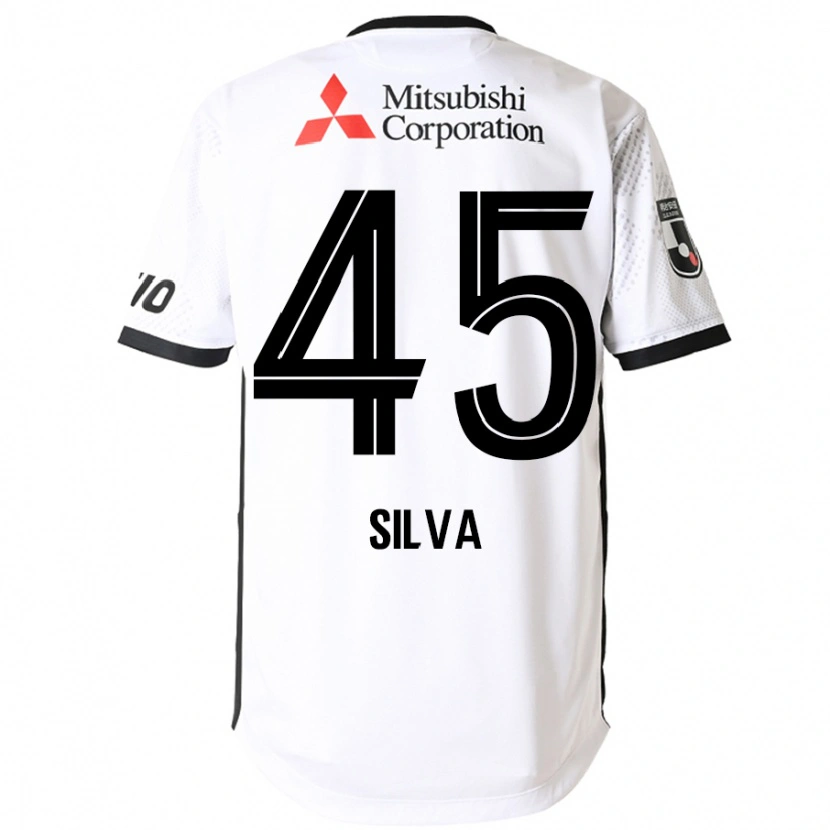 Danxen Homme Maillot Arthur Silva #45 Blanc Noir Tenues Extérieur 2025/26 T-Shirt