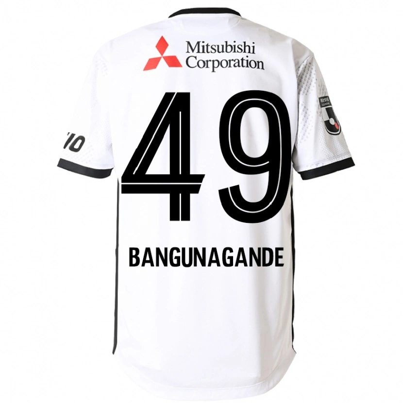 Danxen Homme Maillot Kashif Bangunagande #49 Blanc Noir Tenues Extérieur 2025/26 T-Shirt