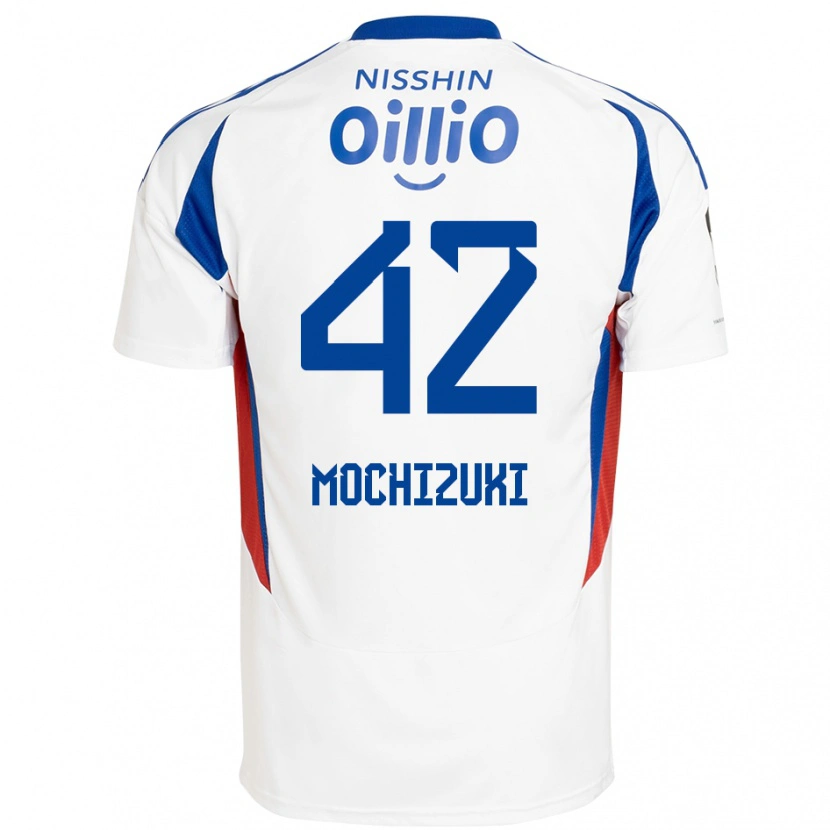 Danxen Homme Maillot Kohei Mochizuki #42 Blanc Bleu Royal Tenues Extérieur 2025/26 T-Shirt