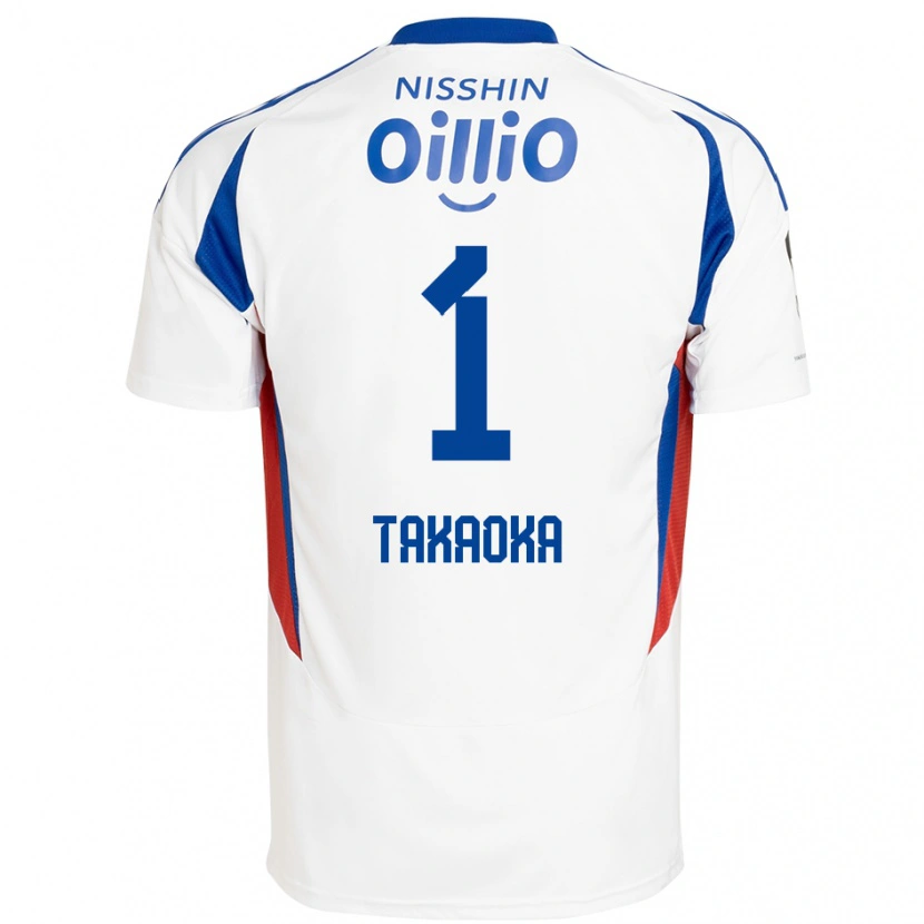 Danxen Homme Maillot Yohei Takaoka #1 Bleu Royal Blanc Tenues Extérieur 2025/26 T-Shirt