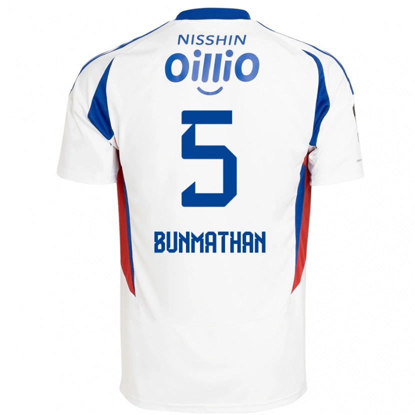 Danxen Homme Maillot Theerathon Bunmathan #5 Bleu Royal Blanc Tenues Extérieur 2025/26 T-Shirt