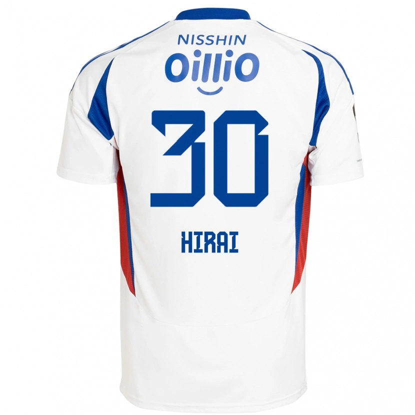 Danxen Homme Maillot Shunsuke Hirai #30 Bleu Royal Blanc Tenues Extérieur 2025/26 T-Shirt