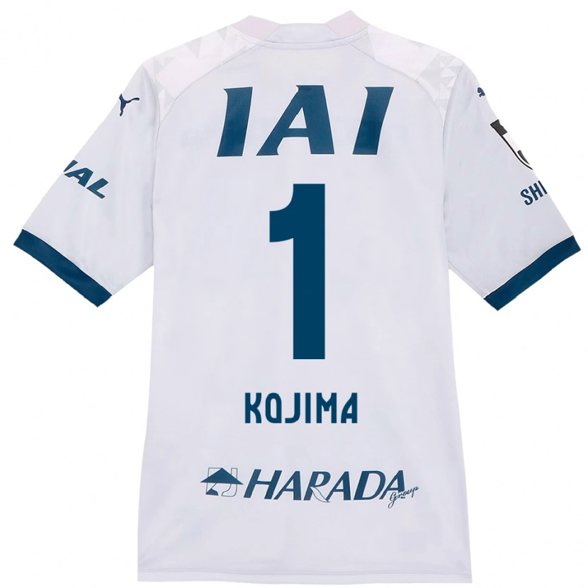 Danxen Homme Maillot Shuta Kojima #1 Blanc Bleu Royal Tenues Extérieur 2025/26 T-Shirt