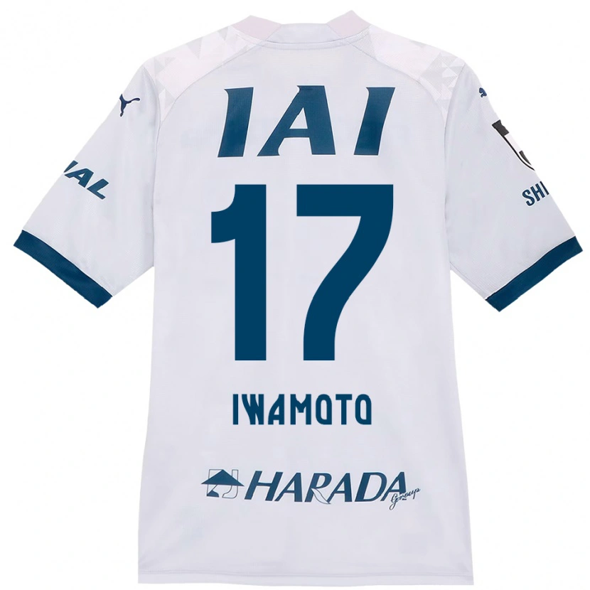 Danxen Homme Maillot Shogo Iwamoto #17 Blanc Bleu Royal Tenues Extérieur 2025/26 T-Shirt