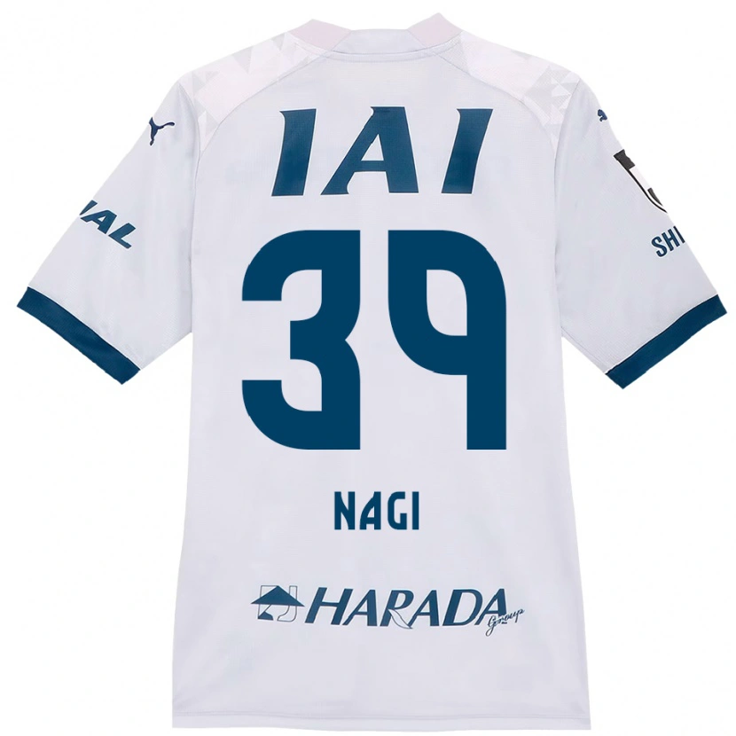 Danxen Homme Maillot Nagi Kawatani #39 Blanc Bleu Royal Tenues Extérieur 2025/26 T-Shirt