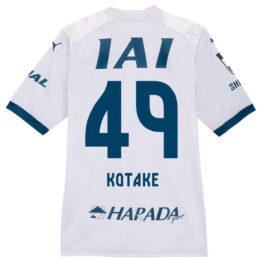Danxen Homme Maillot Sean Kotake #49 Blanc Bleu Royal Tenues Extérieur 2025/26 T-Shirt