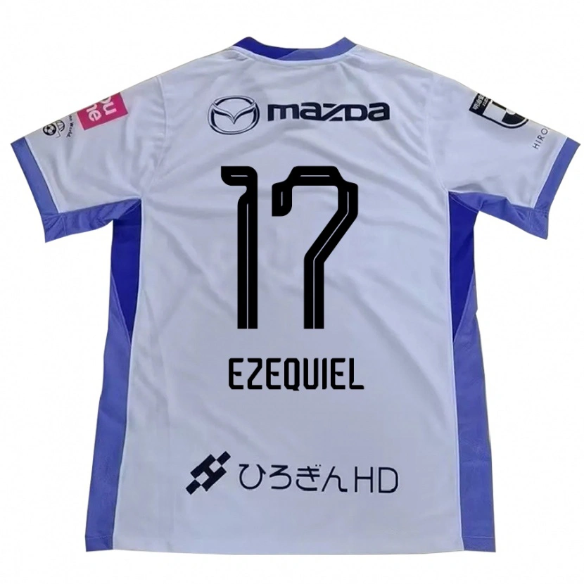 Danxen Homme Maillot Ezequiel #17 Violet Orange Tenues Extérieur 2025/26 T-Shirt